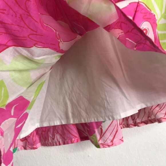 Lilly Pulitzer Ports of Caw Parrot Tiered Skirt colorful beachy size 6P - Picture 12 of 12